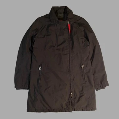 Prada Gore-Tex Black Asymmetrical Zip Trench Coat Women's Medium / Men's Small  - Image 1 of 4