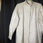 Flawed Vtg Weather Wise By Micki! Off White / Cream Raincoat Women?S Size 9/10