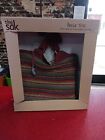 The Sak Belle Tote Hand-Crafted Tightweave Crocket Multi-Color Gypsy Stripe New