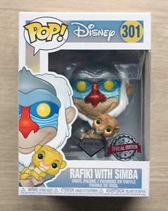 Funko Pop Disney Der König der Löwen Rafiki mit Simba Diamantglitzer + Schutz - Bild 1 von 6