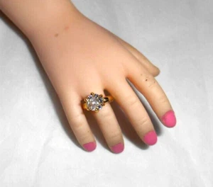 Conjunto de gemas solitario de diamantes ANILLO MUÑECA DE ORO Muñecas de moda modeladas por Alex CISSY 6 p - Imagen 1 de 5