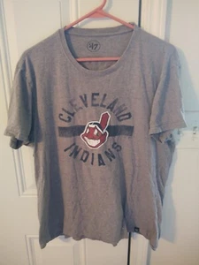 Cleveland Indians Chief Wahoo 47 Brand TShirt Large - Picture 1 of 4