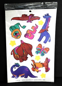 Vintage 90s Current Sticker Pack Large Animal Whimsical Anthropomorphic Sealed - Picture 1 of 5