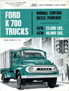 Ford K700 Trucks Australian market 1968 sales brochure - Picture 1 of 1