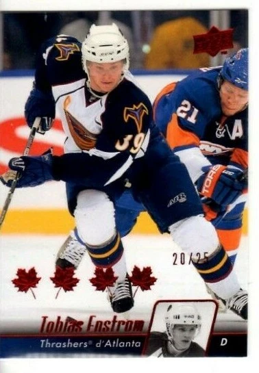 2010-11 Upper Deck CANADIAN Exclusives  #191 Tobias Enstrom #20/25 - Image 1 of 1