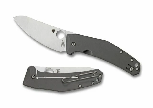 Spyderco Spydiechef TI Framelock Knife - Grey