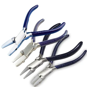 Nylon Kiefer Flache Nase Rund Kette Zange Goldschmiedebedarf Prestige 4 Stück - Picture 1 of 1