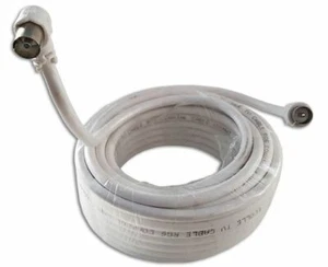 Câble d'antenne TV coaxial Arcas connecteur coudé 90° femelle mâle RG6 ⌀6.65mm - Afbeelding 1 van 6