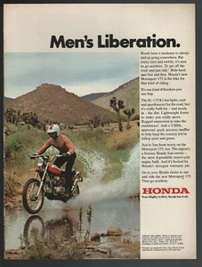 1971 HONDA MOTOSPORT 175 advertisement, Honda SL-175 motorcycle - Picture 1 of 3
