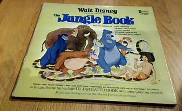 WALT DISNEY'S THE JUNGLE BOOK ORIGINAL FILM SOUNDTRACK UK LP 1967 Louis Prima - Image 1 of 1