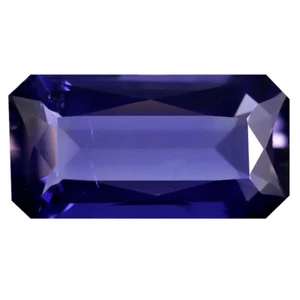Fantástico corte octágono de 2,83 quilates (13 x 7 mm) (sin calefacción) piedra preciosa de iolita azul vivo - Imagen 1 de 2
