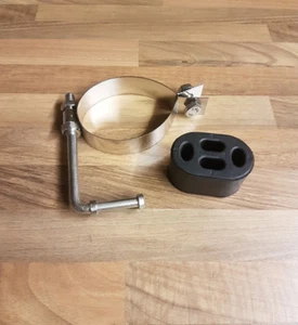 SILENCIADOR DE ACERO INOXIDABLE PRO BOMB TUBO DE ESCAPE TUBO DE ESCAPE MONTAJE ABRAZADERA DE GOMA - Imagen 1 de 1
