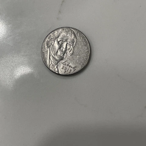 2015 P Jefferson Nickel American U.S 5 CENT Cover