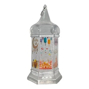 Lanterna Ornamento Luce LED Lampada Ramadan Musulmana Decorazione da Appendere - Foto 1 di 3