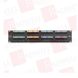 Leviton Voice Patch Panel 48 Port 2RU 8 25 Pair Connectors For Phone - Picture 1 of 8