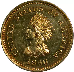 1860 New York NY Smith & Hartman Die Sinkers Gettone NGC MS 64 PL Top Pop (18-12) - Foto 1 di 4