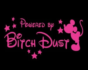 mickey mouse powered by bitch dust disney choose color and size - Picture 1 of 21