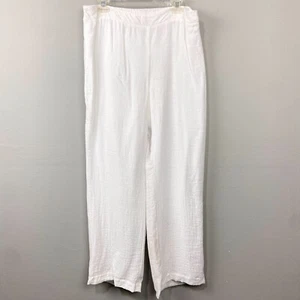 Chicos Easywear Straight Leg Casual Pants Cozy Size 2 Large Minimalist Coastal - Picture 1 of 11