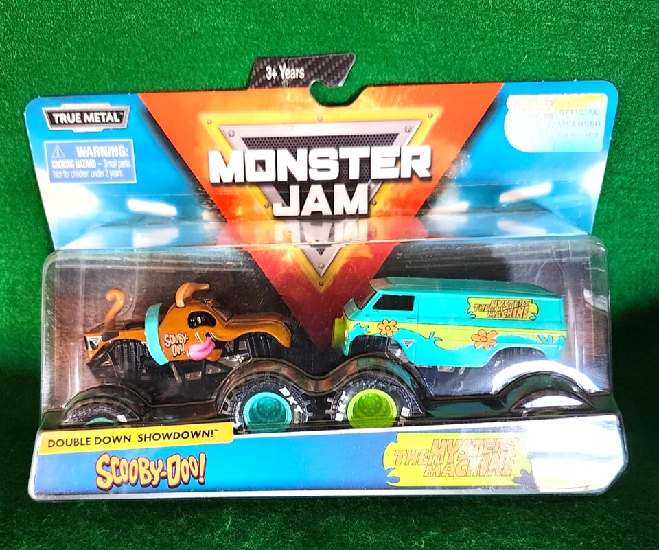 Spin Master 2019 Scooby Doo VS Mystery Machine Monster Jam 2 pack, NICE, NIP!!!! - Image 1 of 4