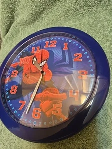 Spider-man Marvel Wall Clock Analog 10" Tested Works Perfect Battery's Not Inclu - Picture 1 of 3