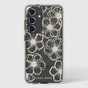O-Case Mate Floral Gems Case for Samsung Galaxy S24 - Gold - Picture 1 of 1