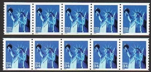 3452 (34c) & 3476 34c Statue of Liberty PS5 MNH - Picture 1 of 1