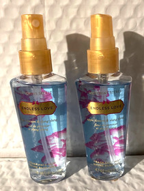 lot of 2  Victoria's Secret Endless Love Fragrance mist cap missing