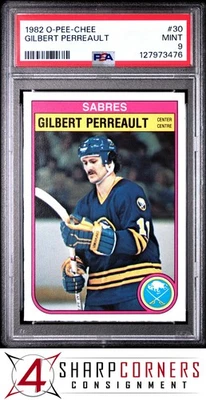 1982 O-PEE-CHEE #30 Gilbert Perreault Sables Hof PSA 9 Foto 1 de 3