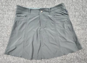 LL Bean Skort Womens 6 Skirt Gray Outdoor Hiking Tennis Stretch Athletic Mesh - Afbeelding 1 van 12