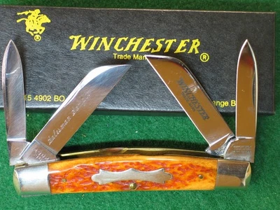 Winchester 4902BO Naranja Quemado 4 Hojas Big Congress-Grabado "Muestra de Vendedor" Foto 1 de 4