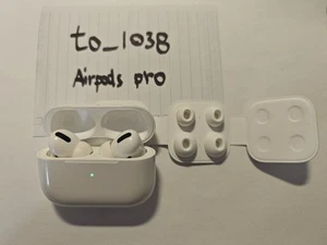 Apple AirPods Pro 1st Gen with Wireless Charging Case and Extra Silicone Tips - Photo 1 sur 6