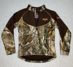 Scent Lok Base Slayers 1/4 Zip LS Fleece Shirt Herren Small Realtree Camo AP HD - Bild 1 von 17