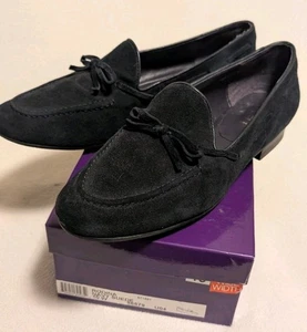 Vaneli Purple Collection Black Suede Shoes Women’s 10W Loafers Comfort N43 - Picture 1 of 5