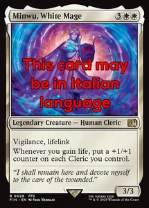 MTG MINWU, WHITE MAGE EXC - MINWU, MAGO BIANCO 26 - FIN - MAGIC - Picture 1 of 1