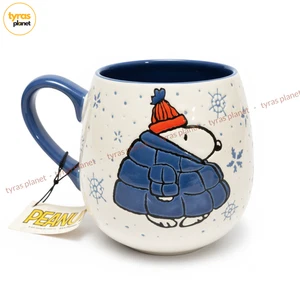 Peanuts Snoopy Puffer Chaqueta Woodstock Taza de Café Vacaciones de Navidad 20oz - Imagen 1 de 7