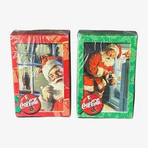 Coca-Cola Bicycle Playing Cards – Santa Design – Sealed Holiday Deck Christmas - Picture 1 of 6