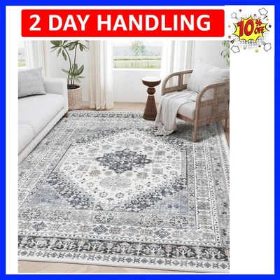 Áreas 5x7 para sala de estar, resistente a las manchas, respaldo antideslizante para dormitorio, ki... Foto 1 de 4