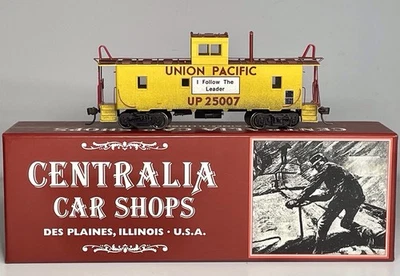 Rare Centralia Car Shops 1065-01 HO Scale Caboose Union Pacific Yellow #25007 - Image 1 of 4