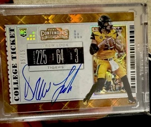 2019 Contenders Drew Lock Auto /15 Diamond Refractor Sp 🔥 - Picture 1 of 2