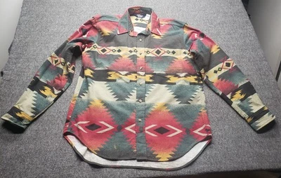 Woolrich Para Hombres Franela Suroeste EE. UU. De Colección Años 90 Azteca Navajo Manta Patrón Foto 1 de 4