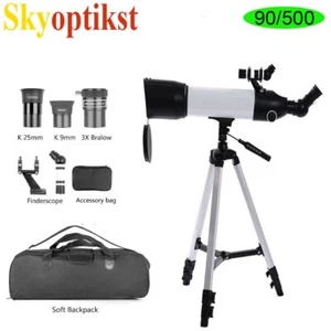 90mmX500 Astronomical telescope w/Tripod Phone Holder Outdoor - Picture 1 of 11