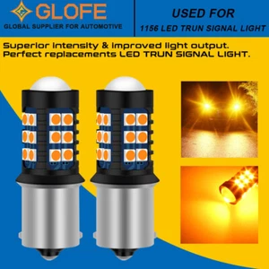 2 bombillas de señal de giro LED BA15S 7506 antihiper flash ámbar 1156 30SMD - Imagen 1 de 8