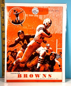 🔥1953 New York Giants v Cleveland Browns Football Program 🔥 - Picture 1 of 1