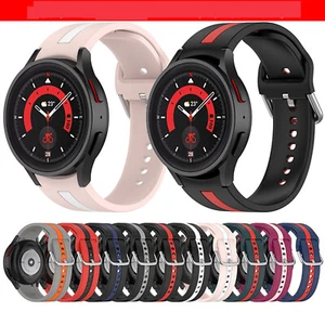 20MM Watch Striped Strap Replacement Watch Strap for Samsung Galaxy Watch 5 Pro - Picture 1 of 23