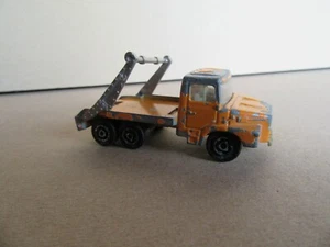 82P 1975'S Majorette 222 Series 200 France Scania Lt 111 Multi Benne Orange 1: - Picture 1 of 6