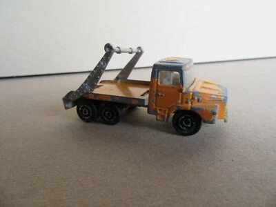 82P 1975'S Majorette 222 Series 200 France Scania Lt 111 Multi Benne Orange 1: - Image 1 of 4