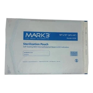 MARK3 Self-Sealing Sterilization Pouch, 10" x 14", 200/Box - Picture 1 of 2