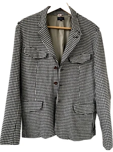 PAUL SMITH Giacca di Lana Uomo Tg XL Nero Piede di Poule - Foto 1 di 24