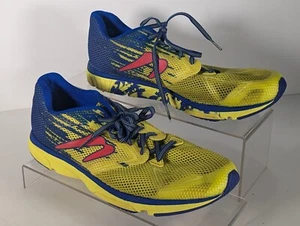 Newton Mens Distance S 10 Running Shoes Sneakers Blue Yellow Sports Size 11.5 - Picture 1 of 9