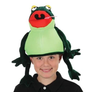 Halloween Youth Youth Frog Hat New with Tag One Size Fits Most Costume - Picture 1 of 4